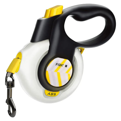Fida Retractable Dog Leash with Autobrake Technology, 16 Ft Heavy Duty No-Pull Design for Large and Medium Dogs, Tangle-Free, One-Hand Control, Soft Grip