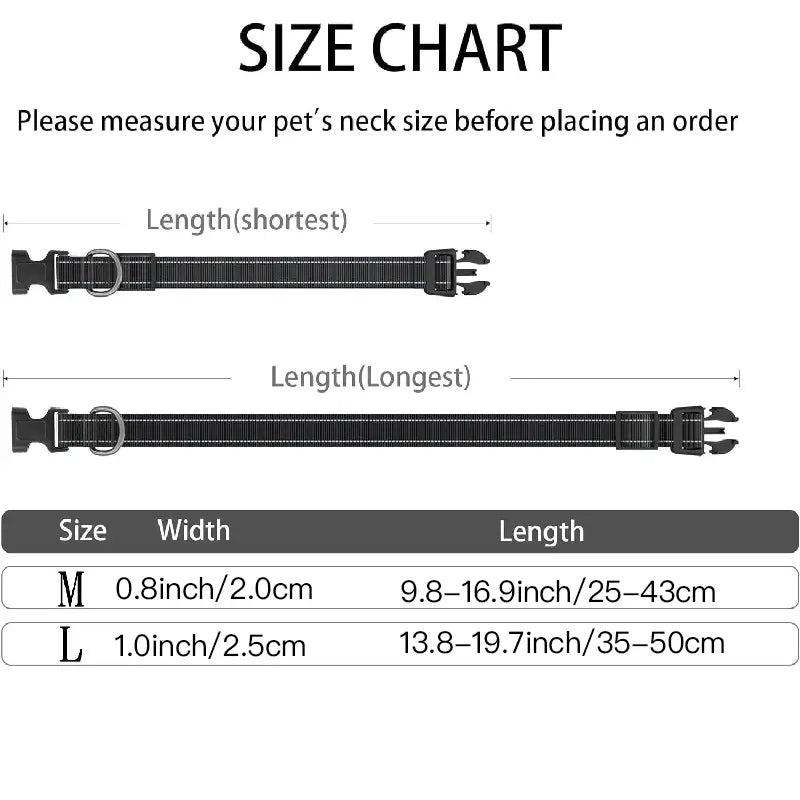 Premium Adjustable Dog Collar with Waterproof AirTag Case, Reflective Soft Padding for Large Dogs