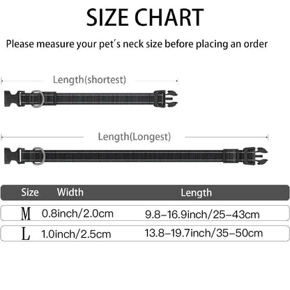 Premium Adjustable Dog Collar with Waterproof AirTag Case, Reflective Soft Padding for Large Dogs