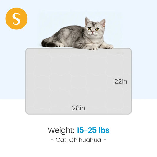 Extra Large Self-Cooling Dog Mat (47" x 32") - Breathable and Washable Pet Pad for Large Dogs, Ideal for Outdoor and Home Use in Summer - Gray